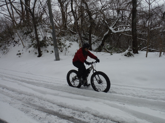 ファットバイクで雪遊び　２０１５年２月_c0132901_17562812.jpg