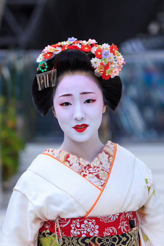 お化け　祇園甲部　紫乃さんとまめ藤さんの千社札 Kyoto Station（祇園甲部・まめ藤さん） : 花景色－K.W.C. PhotoBlog