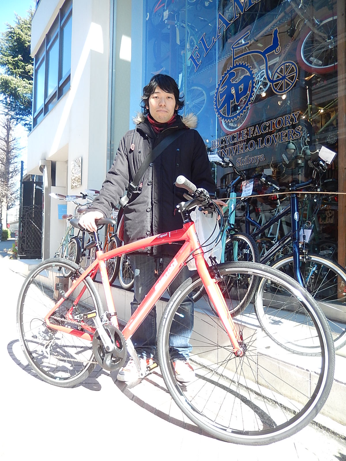 2月1日 渋谷 原宿 の自転車屋 FLAME bike前です_e0188759_14182250.jpg