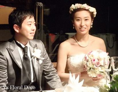 二次会の花冠 白とピンクとシャンパン色_b0113510_201152.jpg
