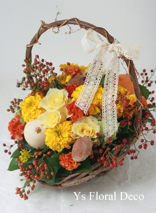 二次会の花冠 白とピンクとシャンパン色_b0113510_2014911.jpg