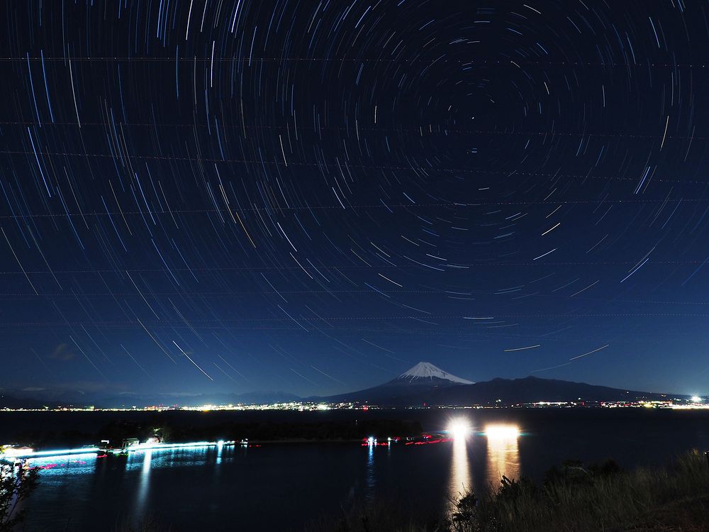 富士山の真上に北極星_a0031821_14113211.jpg