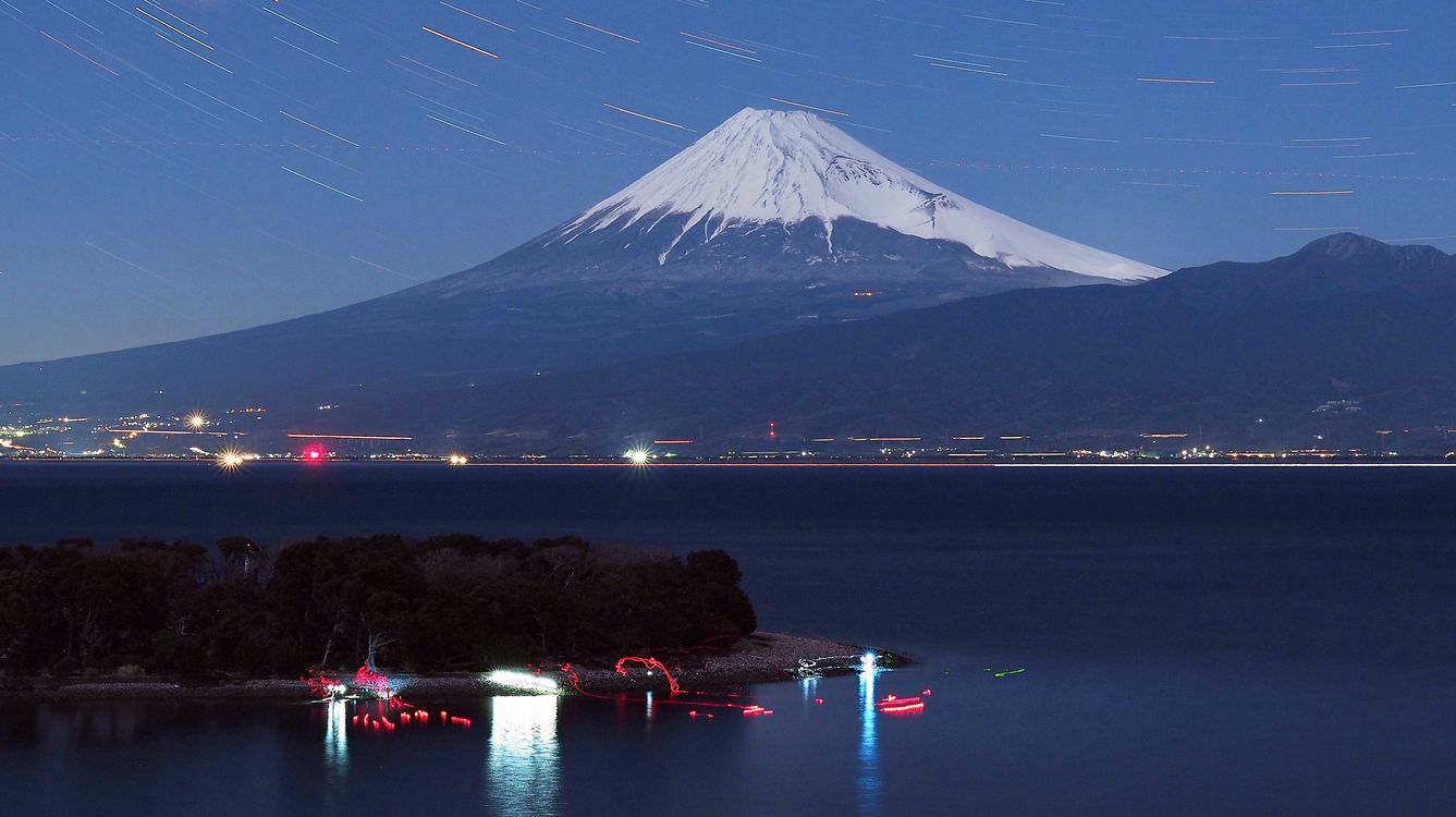 富士山の真上に北極星_a0031821_1412255.jpg