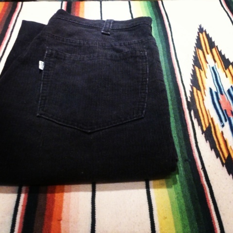 1970s \" Levi\'s \" 646 - 1558 -BLACK CORDUROY- FLARE LEG . ※ 春のボトムス 入荷致しました 。_d0172088_21165325.jpg