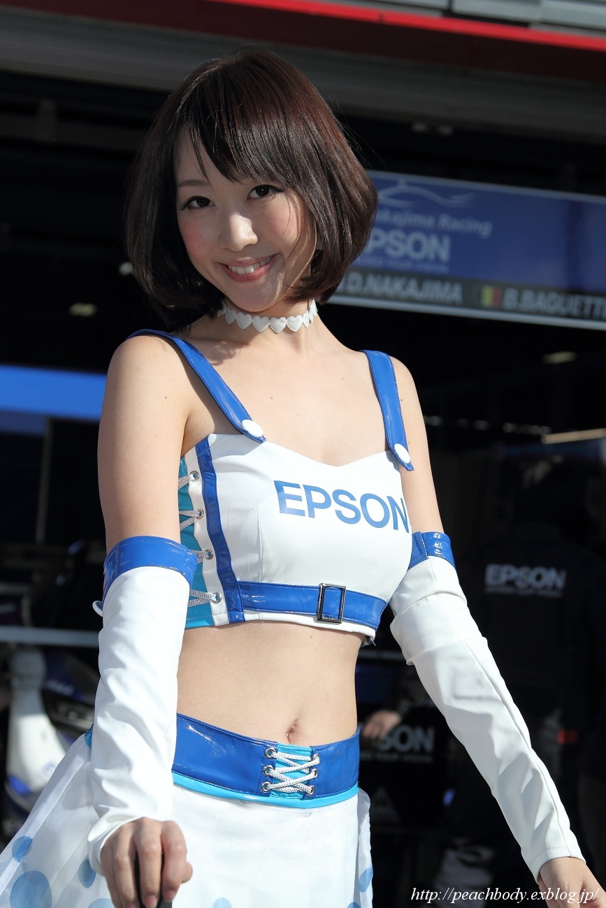 坂植由梨子 さん 文山恵 さん Epson Nakajima Racing Girls Peach Body 坂植由梨子 さん 文山恵 さん Epson Nakajima Racing Girls Peach Body