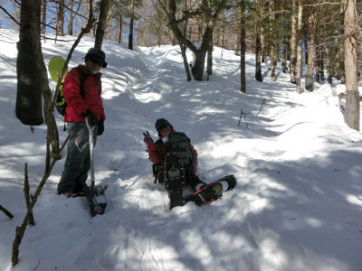 清里スノーシュー下見に汗!?_f0019247_2311457.jpg