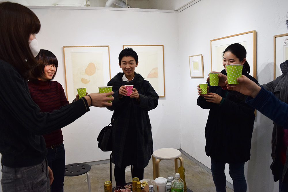 版画工房カワラボ 第2期研究生修了発表展 坂本久美子 野森茜 1日目 Gallery 子の星