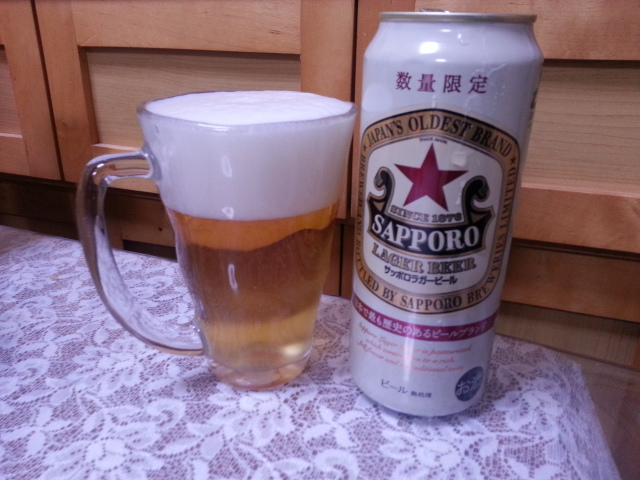 昨夜のビールVol.199 サッポロラガー赤星ロング缶 & たみまるレモン酎ハイ_b0042308_23271928.jpg