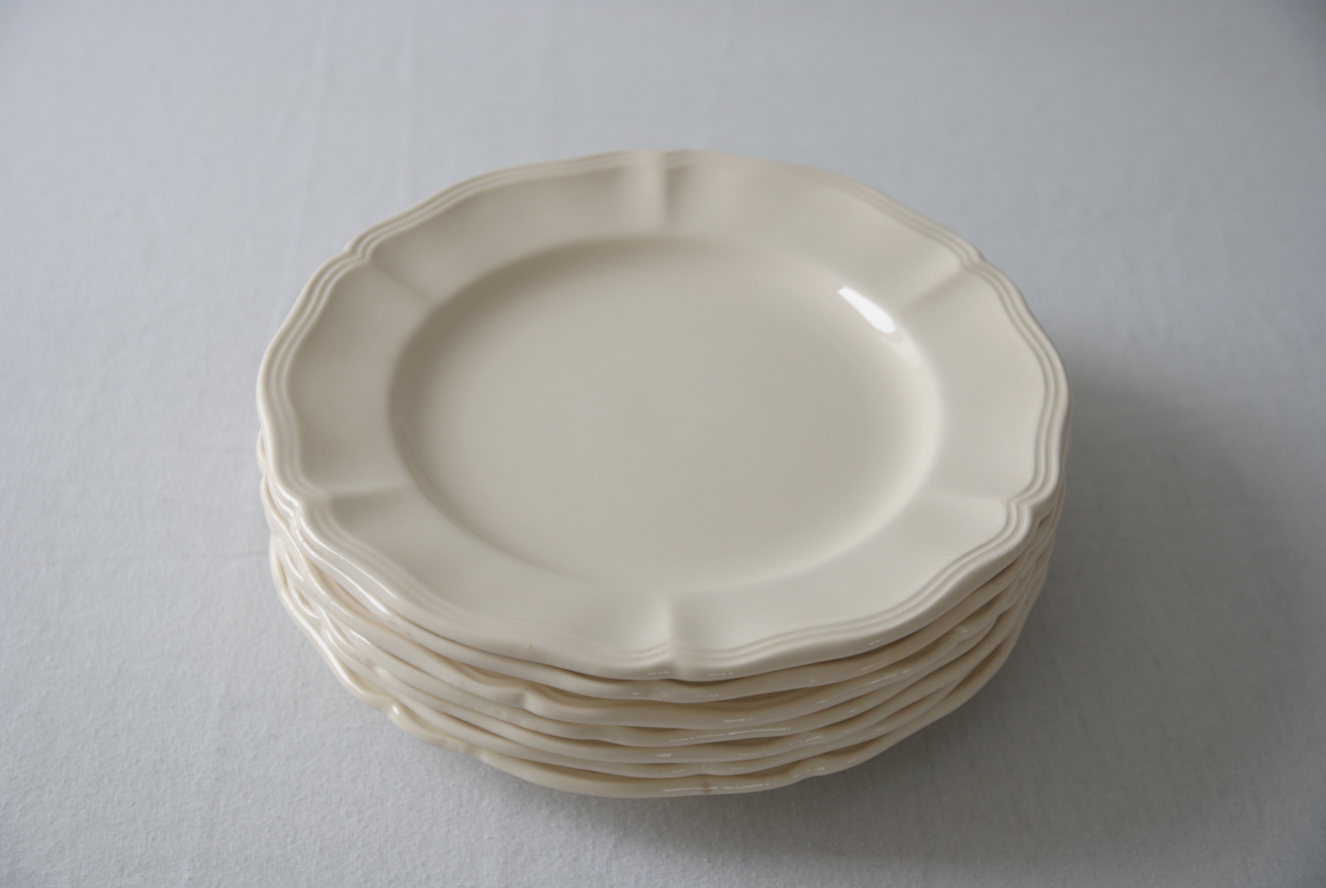 フランスアンティーク サルグミンヌ 花リム プレート