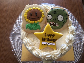 plants vs zombies　ケーキ_a0122262_1019681.jpg