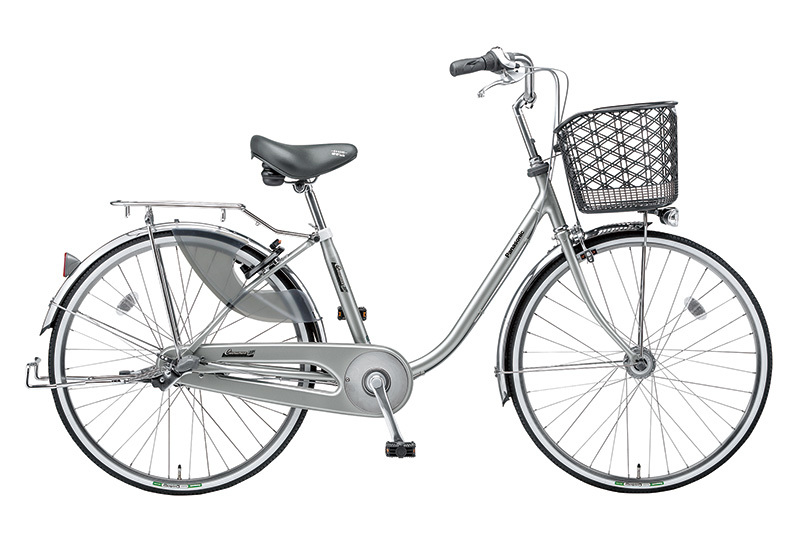 自転車 ママチャリ 24インチ、パナソニック シナモンJP タイア交換済み