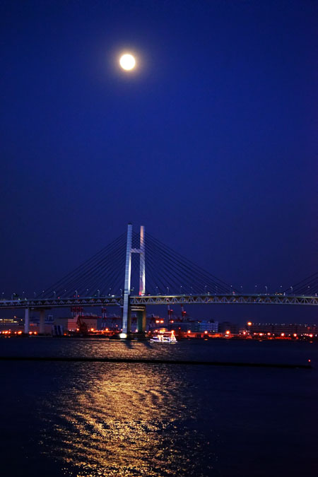 横浜港の大桟橋からの夜景_a0263109_11234127.jpg