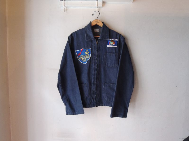 60S JUNCO DENIM SOUVENIR JACKET-U.S.NAVY---RECOMMEND 60S JUNCO DENIM SOUVENIR JACKET-U.S.NAVY---RECOMMEND