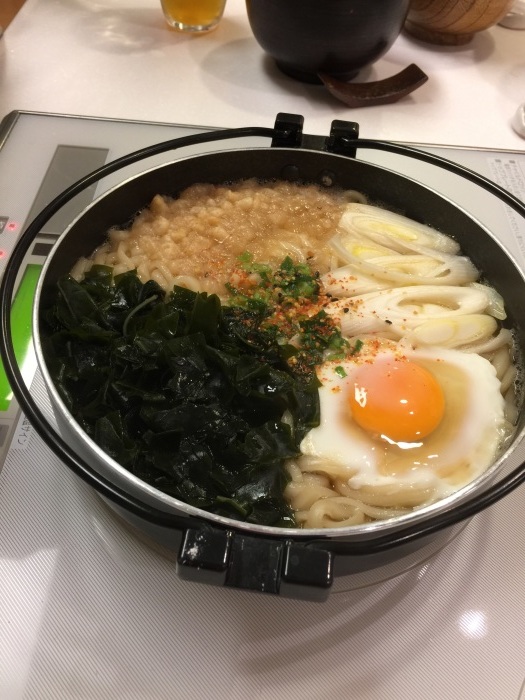 無事帰国。食べたかった鍋焼きうどん。_f0207146_19170415.jpg