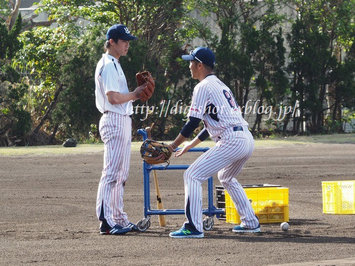 ﾔｸﾙﾄｷｬﾝﾌﾟ2/3 山田哲人&森岡良介選手の特守動画3本と写真_e0222575_15492951.jpg