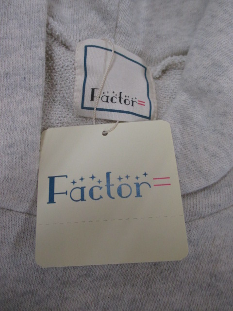 ファクター Factor 甘撚り裏毛フードパーカー_e0076692_1392969.jpg