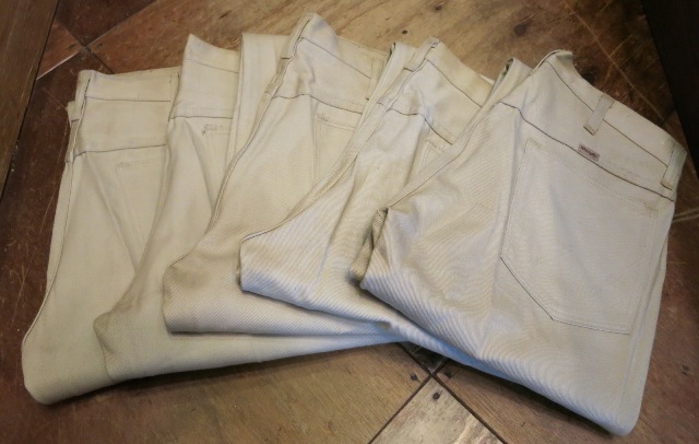 2/14(土)入荷!60’S デッドストック!all cotton Wrangler ストレート ツイル 生成りパンツ!_c0144020_18385484.jpg