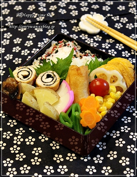 ささみで海苔巻き弁当♪_f0348032_18593595.jpg