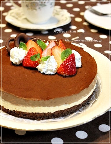 かき揚げうどん弁当とチョコムースケーキ♪_f0348032_18525464.jpg