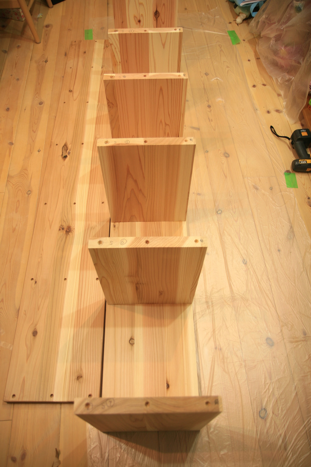 本棚 DIY マンションリフォーム_e0127948_24578.jpg