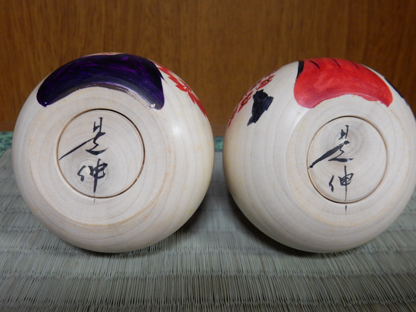 伝統こけし 柿澤是隆 美品］こけし雛 柿澤是隆 鳴子こけし