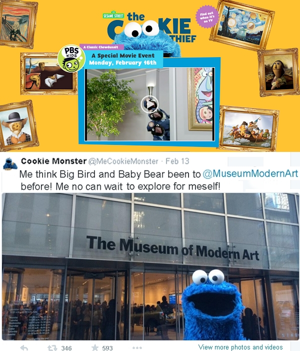 クッキー・モンスターが、突然、NYの美術館を訪問?!_b0007805_21313396.jpg