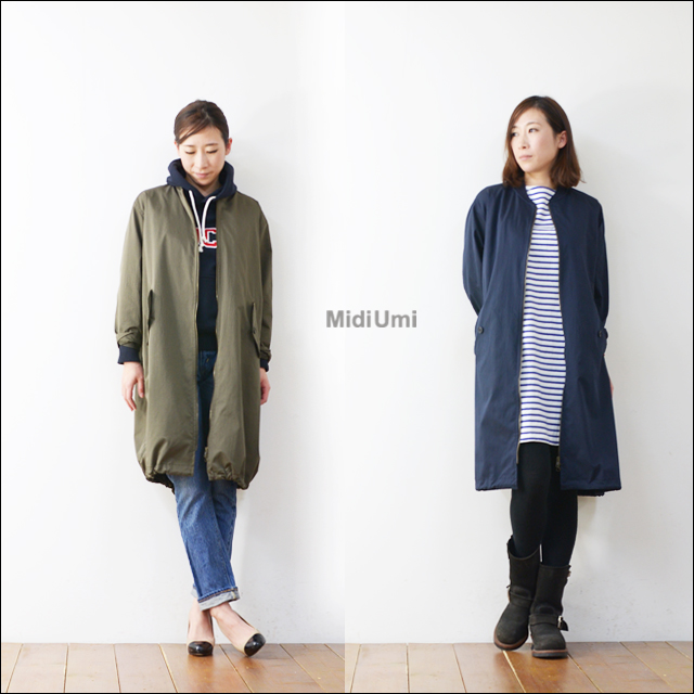 MidiUmi [ミディウミ] zip long blouson ジップロングブルゾン [1-773845] LADY\'S _f0051306_20314949.jpg