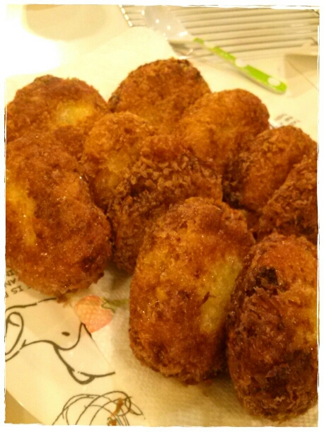 コストコのマッシュポテトでコロッケを作ってみた はるかとななこのｈａｐｐｙ ｌｉｆｅ