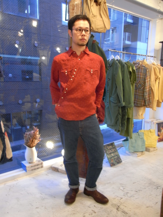 KAPITAL デニムスキヤキウエスタンシャツ