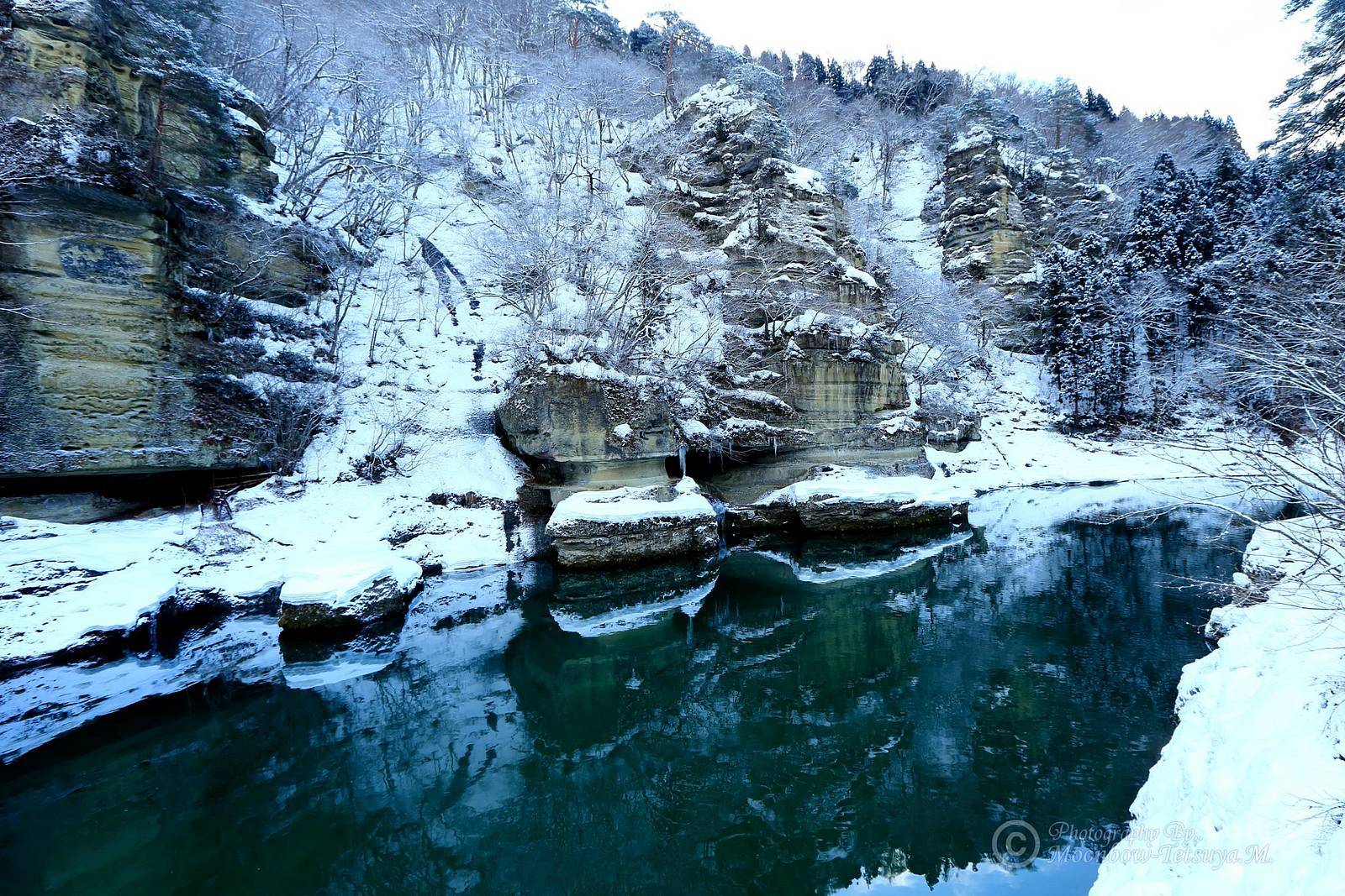 塔のへつり 冬景色 福島県南会津郡下郷町 Tochigi Four Seasons 塔のへつり 冬景色 福島県南会津郡下郷町 Tochigi Four Seasons