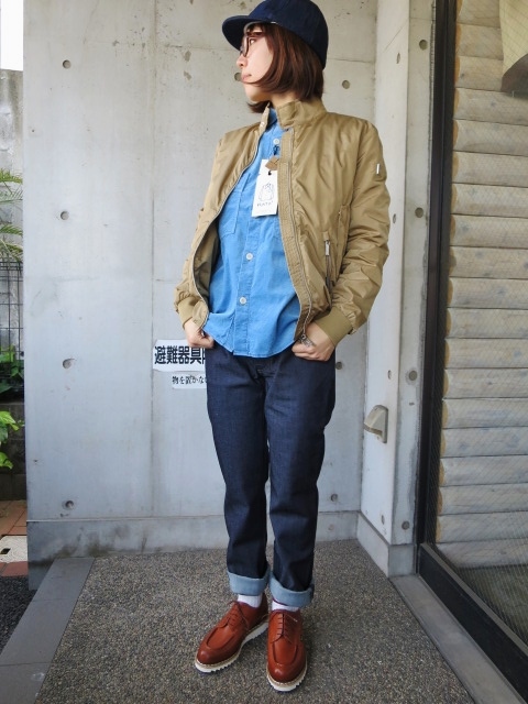 大人気です。。。Kato ・・・ Light Indigo CPO ROUND SHIRTS!★!_d0152280_6381744.jpg