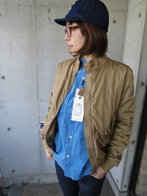 大人気です。。。Kato ・・・ Light Indigo CPO ROUND SHIRTS!★!_d0152280_6382243.jpg