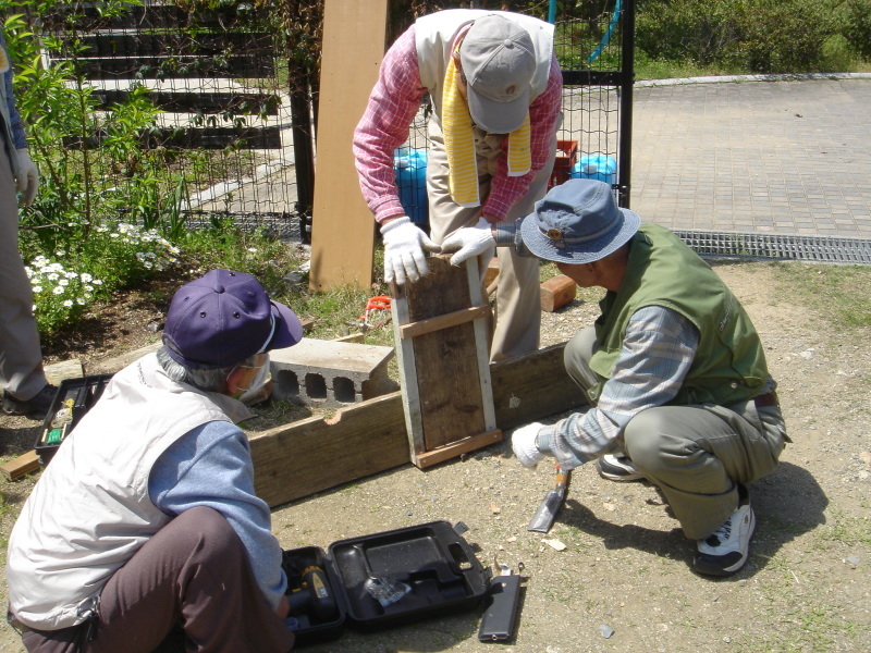 ３０Φホース取り付け準備作業 　　in　　うみべの森_c0108460_22284097.jpg