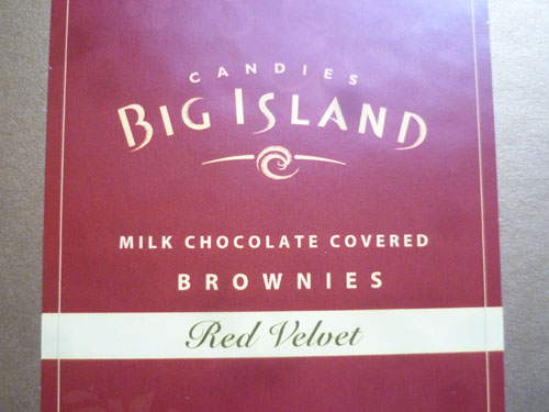 Milk Chocolate Covered Red Velvet Brownies@Big Island Candies_c0152767_2148335.jpg