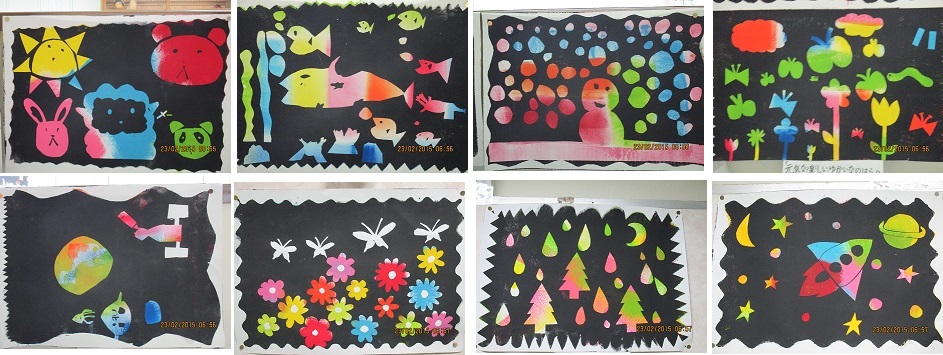 3年生 版画作品 北条小学校 3年生 版画作品 北条小学校