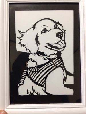 最新発見 切り絵 ゴールデンレトリバー インテリア 家具 Www Lmatheus Com