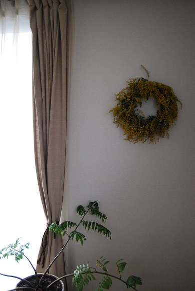 ミモザのリース_a0201358_19175697.jpg