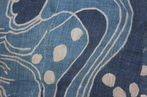 くらしを楽しむアイテム 古布 木綿 岩手 麻筒描 幕 Japaneses Antique Textile Tsutsugai その他