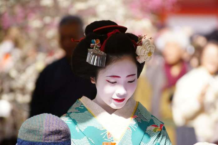 北野天満宮梅花祭　上七軒の舞妓２_e0177413_1015153.jpg