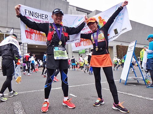夫婦で東京マラソン2015完走♪_e0153022_0363628.jpg