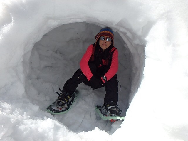  野伏でスノーシュー特訓なり 完結編➕雪洞練習_b0326303_23412658.jpg