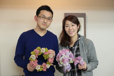 １DAY単発プリザーブドレッスン　ブーケなど花嫁さま手作りワークショップ　_a0042928_16344851.jpg