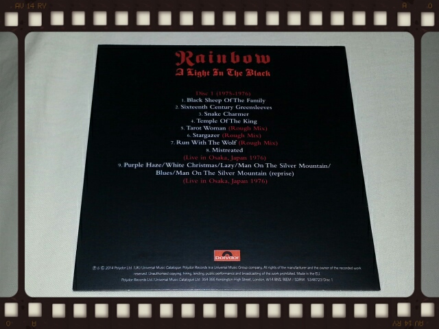 RAINBOW / A LIGHT IN THE BLACK 1975 - 1984 Disc1_b0042308_21455767.jpg