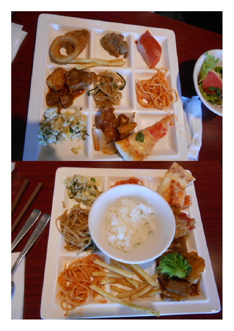 今日はプチ仕事でレインボーブリッヂを渡り、ランチバイキング。OCEAN CLUB ＢＵＦＦＥＴ・1800円_b0142232_08494938.jpg