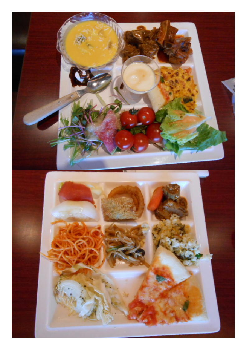 今日はプチ仕事でレインボーブリッヂを渡り、ランチバイキング。OCEAN CLUB ＢＵＦＦＥＴ・1800円_b0142232_08495599.jpg