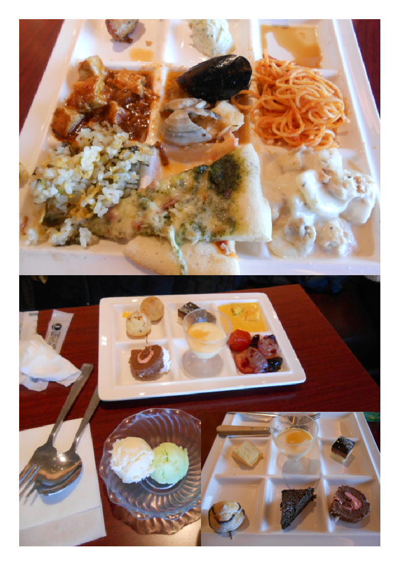 今日はプチ仕事でレインボーブリッヂを渡り、ランチバイキング。OCEAN CLUB ＢＵＦＦＥＴ・1800円_b0142232_08500938.jpg