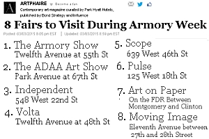 NY最大のアートの展示販売会「アーモリー・ショー」 The Armory Show 2015_b0007805_6233100.jpg