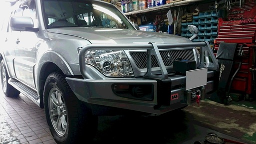 3月7日 パジェロにARBバンパー装着 : 松代一彦のTJラングラー走行記