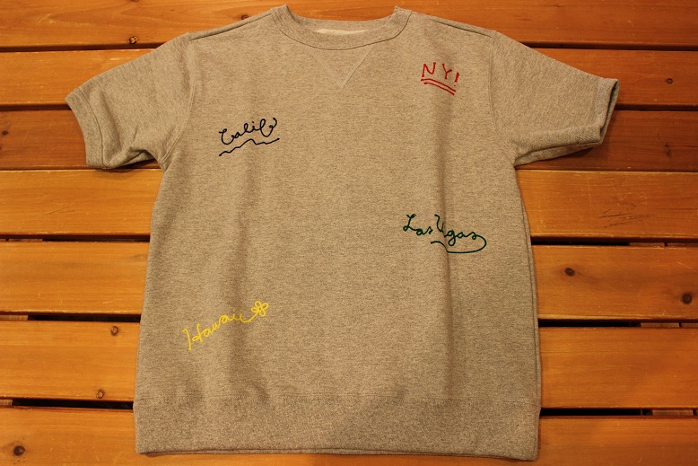RIDING HIGH \"10.5oz EMBROIDERY S/S SWEAT\" ご紹介_f0191324_9553418.jpg