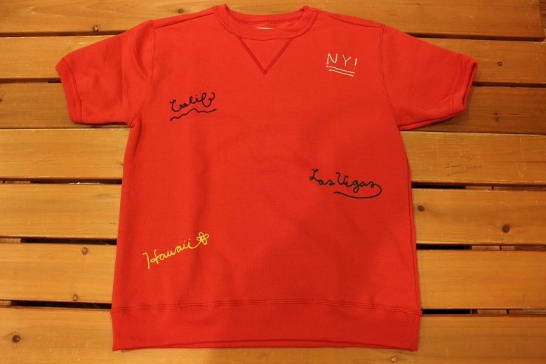 RIDING HIGH \"10.5oz EMBROIDERY S/S SWEAT\" ご紹介_f0191324_9571378.jpg